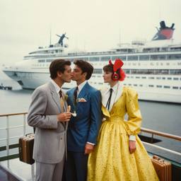 Rainy day, headphones and vinyl on the dock, FFF Cruises: Voyage 01 · FFF\CRS\046\010