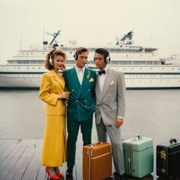 Rainy day, headphones and vinyl on the dock, FFF Cruises: Voyage 01 · FFF\CRS\046\014