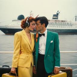 Rainy day, headphones and vinyl on the dock, FFF Cruises: Voyage 01 · FFF\CRS\046\023