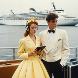 Rainy day, headphones and vinyl on the dock, FFF Cruises: Voyage 01 · FFF\CRS\046\024