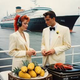 Rainy day, headphones and vinyl on the dock, FFF Cruises: Voyage 01 · FFF\CRS\046\029