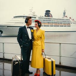 Rainy day, headphones and vinyl on the dock, FFF Cruises: Voyage 01 · FFF\CRS\046\030