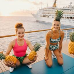 Overweight aerobics with pineapples and lobsters (surreal), FFF Cruises: Voyage 01 · FFF\CRS\048\014