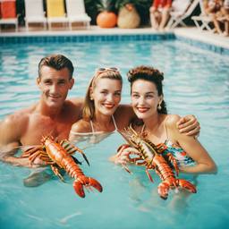 Floating with pineapples and lobsters (surreal), FFF Cruises: Voyage 01 · FFF\CRS\049\005