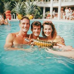 Floating with pineapples and lobsters (surreal), FFF Cruises: Voyage 01 · FFF\CRS\049\013