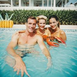 Floating with pineapples and lobsters (surreal), FFF Cruises: Voyage 01 · FFF\CRS\049\021