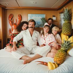 The Captain in bed in his pyjamas, FFF Cruises: Voyage 01 · FFF\CRS\051\006