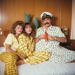 The Captain in bed in his pyjamas, FFF Cruises: Voyage 01 · FFF\CRS\051\007