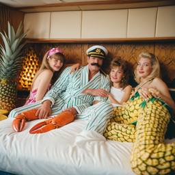 The Captain in bed in his pyjamas, FFF Cruises: Voyage 01 · FFF\CRS\051\017