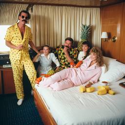 The Captain in bed in his pyjamas, FFF Cruises: Voyage 01 · FFF\CRS\051\035