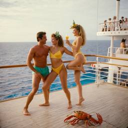 The trashed cabin, the Captain in silk pyjamas, FFF Cruises: Voyage 01 · FFF\CRS\052\023