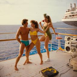 The trashed cabin, the Captain in silk pyjamas, FFF Cruises: Voyage 01 · FFF\CRS\052\024