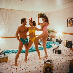 The trashed cabin, the Captain in silk pyjamas, FFF Cruises: Voyage 01 · FFF\CRS\052\027