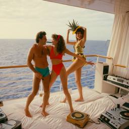 The trashed cabin, the Captain in silk pyjamas, FFF Cruises: Voyage 01 · FFF\CRS\052\028