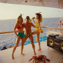 The trashed cabin, the Captain in silk pyjamas, FFF Cruises: Voyage 01 · FFF\CRS\052\029