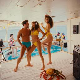 The trashed cabin, the Captain in silk pyjamas, FFF Cruises: Voyage 01 · FFF\CRS\052\032