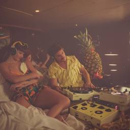 The trashed cabin, the Captain in silk pyjamas, FFF Cruises: Voyage 01 · FFF\CRS\052\056