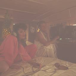 The trashed cabin, the Captain in silk pyjamas, FFF Cruises: Voyage 01 · FFF\CRS\052\062