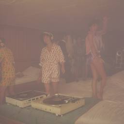 The trashed cabin, the Captain in silk pyjamas, FFF Cruises: Voyage 01 · FFF\CRS\052\064