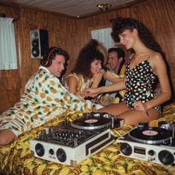 The trashed cabin, the Captain in silk pyjamas, FFF Cruises: Voyage 01 · FFF\CRS\052\069
