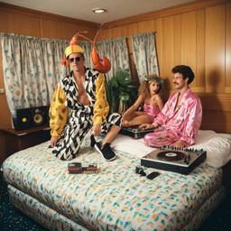 The trashed cabin, the Captain in silk pyjamas, FFF Cruises: Voyage 01 · FFF\CRS\052\084