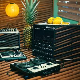 The trashed cabin, full of decks and speakers, FFF Cruises: Voyage 01 · FFF\CRS\055\008