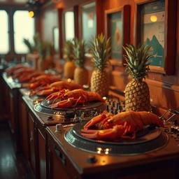 The trashed cabin, full of decks and speakers, FFF Cruises: Voyage 01 · FFF\CRS\055\014