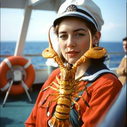 The female captain and her pet lobster, FFF Cruises: Voyage 01 · FFF\CRS\057\002