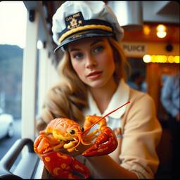 The female captain and her pet lobster, FFF Cruises: Voyage 01 · FFF\CRS\057\003