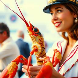 The female captain and her pet lobster, FFF Cruises: Voyage 01 · FFF\CRS\057\007