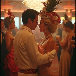 Ballroom dancing, lobster and octopus headdresses (surreal), FFF Cruises: Voyage 01 · FFF\CRS\058\004