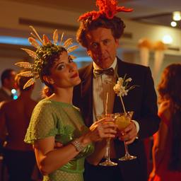 Ballroom dancing, lobster and octopus headdresses (surreal), FFF Cruises: Voyage 01 · FFF\CRS\058\015