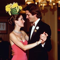 Ballroom dancing, lobster and octopus headdresses (16mm), FFF Cruises: Voyage 01 · FFF\CRS\059\007