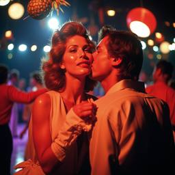 A couple kiss on the dance floor (1970s), FFF Cruises: Voyage 01 · FFF\CRS\061\002