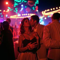 A couple kiss on the dance floor (1970s), FFF Cruises: Voyage 01 · FFF\CRS\061\006