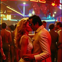 A couple kiss on the dance floor (8mm, 1970s), FFF Cruises: Voyage 01 · FFF\CRS\062\003