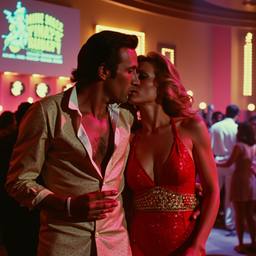 A couple kiss on the dance floor (8mm, 1970s), FFF Cruises: Voyage 01 · FFF\CRS\062\006