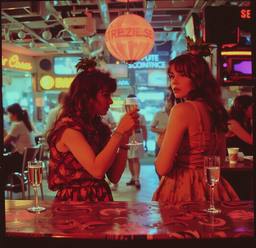 Disco dancers, ice creams and champagne (retrograde 80s), FFF Cruises: Voyage 01 · FFF\CRS\063\004