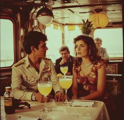 Dinner with the Captain, jellyfish and mermaids (retrograde 80s), FFF Cruises: Voyage 01 · FFF\CRS\064\003
