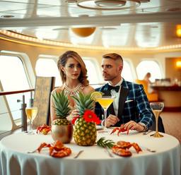 Dinner with the Captain, jellyfish and mermaids (Pulp Fiction), FFF Cruises: Voyage 01 · FFF\CRS\065\004