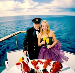 Dinner with the Captain, jellyfish and mermaids (Polaroid), FFF Cruises: Voyage 01 · FFF\CRS\066\001