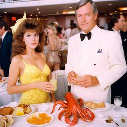 Breakfast buffet, flamboyant outfits (Kodak Portra), FFF Cruises: Voyage 01 · FFF\CRS\067\015