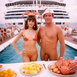 Breakfast buffet, flamboyant outfits (Kodak Portra), FFF Cruises: Voyage 01 · FFF\CRS\067\022