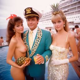 Breakfast buffet, flamboyant outfits (Kodak Portra), FFF Cruises: Voyage 01 · FFF\CRS\067\025