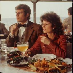 Breakfast buffet, flamboyant outfits (16mm), FFF Cruises: Voyage 01 · FFF\CRS\069\001