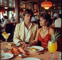 Breakfast buffet, flamboyant outfits (16mm)