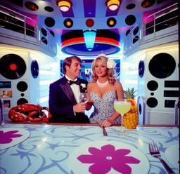 Breakfast buffet, flamboyant outfits (16mm, surreal), FFF Cruises: Voyage 01 · FFF\CRS\072\015