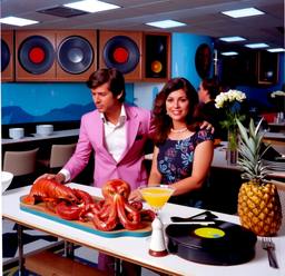 Breakfast buffet, flamboyant outfits (16mm, surreal), FFF Cruises: Voyage 01 · FFF\CRS\072\025
