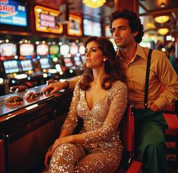 The ship's casino, slot machines and roulette (16mm, surreal), FFF Cruises: Voyage 01 · FFF\CRS\073\003