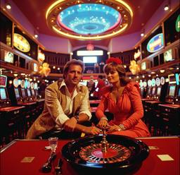 The ship's casino, slot machines and roulette (16mm, surreal), FFF Cruises: Voyage 01 · FFF\CRS\073\006